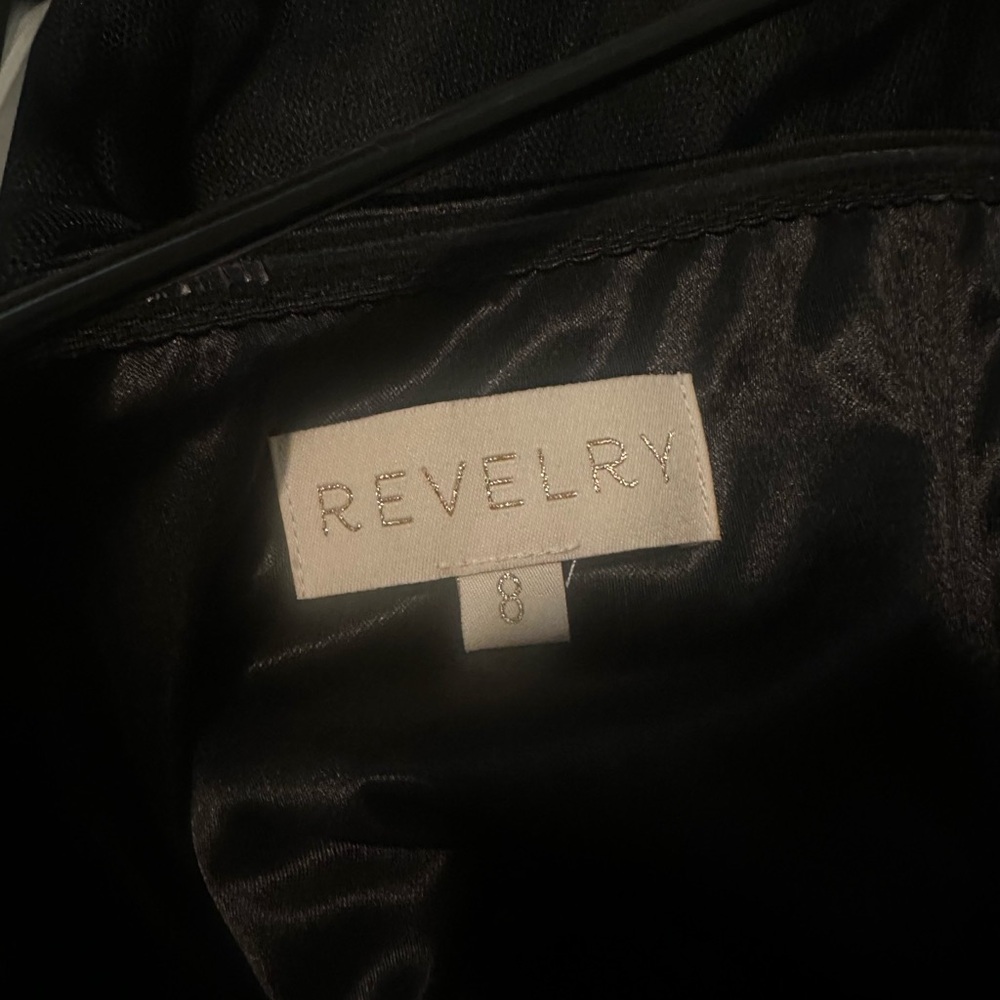 Revelry Strapless Black Layered Dress - Picture 5 of 7